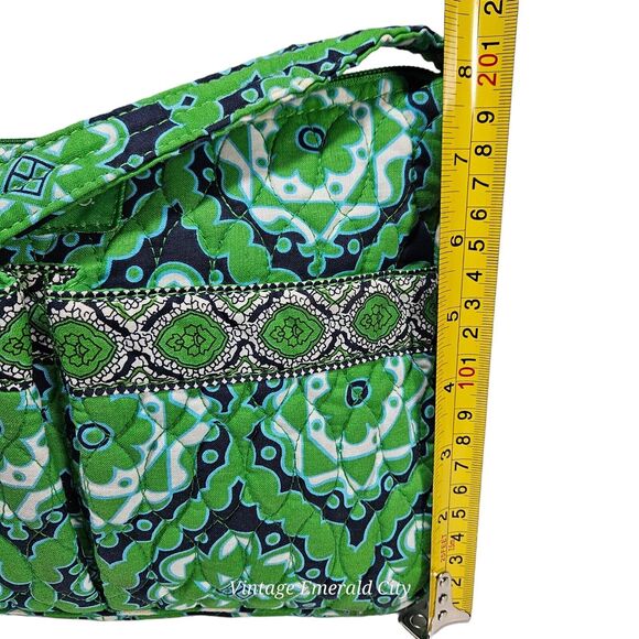 Liz & Co Quilted Green Purse Bohemian Bag Grannycore Beach Mandala Washable - Picture 9 of 16